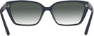 Rectangle Blue Jimmy Choo 3008 w/ Gradient Progressive Reading Sunglasses View #4