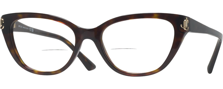 Cat Eye Havana Jimmy Choo 3011 Bifocal View #1