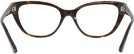 Cat Eye Havana Jimmy Choo 3011 Progressive No-Lines View #4