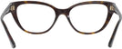 Cat Eye Havana Jimmy Choo 3011 Single Vision Full Frame View #4
