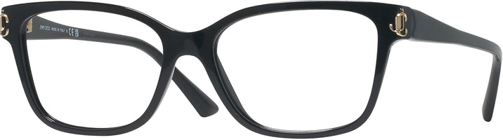 Rectangle Black Jimmy Choo 3012 Single Vision Full Frame View #1