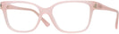 Rectangle Opal Pink Jimmy Choo 3012 Single Vision Full Frame View #1