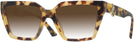 Square Yellow Havana Jimmy Choo 3017U w/ Gradient Progressive Reading Sunglasses View #1