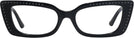 Cat Eye Black/Silver Night Jimmy Choo 3018B Single Vision Full Frame View #2