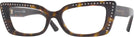 Cat Eye Havana/Silver Shade Jimmy Choo 3018B Single Vision Full Frame View #1