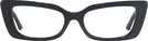 Cat Eye Black/jet Crystal Jimmy Choo 3018B Single Vision Full Frame View #2