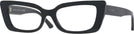 Cat Eye Black/jet Crystal Jimmy Choo 3018B Single Vision Full Frame View #1