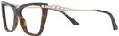 Cat Eye Havana Jimmy Choo 3020B Single Vision Full Frame View #3