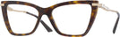Cat Eye Havana Jimmy Choo 3020B Single Vision Full Frame View #1