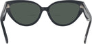 Cat Eye Black Jimmy Choo 3023HU Bifocal Reading Sunglasses View #4