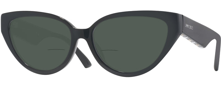 Cat Eye Black Jimmy Choo 3023HU Bifocal Reading Sunglasses View #1