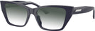 Cat Eye Blue Jimmy Choo 3031BU w/ Gradient Progressive Reading Sunglasses View #1