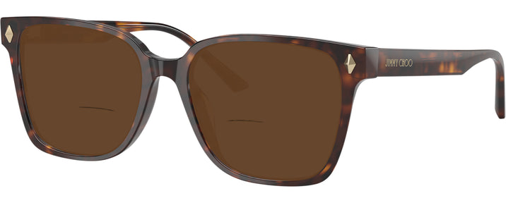 Square Havana Jimmy Choo 3038D Bifocal Reading Sunglasses View #1