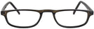 Rectangle Dark Brown Socrateyes Single Vision Half Frame View #2