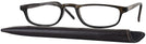 Rectangle Dark Brown Socrateyes Single Vision Half Frame View #1