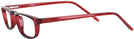 Rectangle Red Socrateyes Single Vision Half Frame View #3
