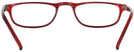 Rectangle Red Socrateyes Single Vision Half Frame View #4
