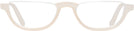 Oval Taupe Acute Pair Single Vision Half Frame View #2