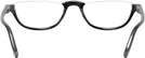 Oval Black Acute Pair Single Vision Half Frame View #4