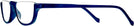 Oval Dark Blue Acute Pair Single Vision Half Frame View #3