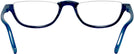 Oval Dark Blue Acute Pair Single Vision Half Frame View #4