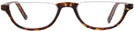 Oval Tortoise Acute Pair Single Vision Half Frame View #2
