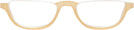 Oval Champagne Acute Pair Single Vision Half Frame View #2