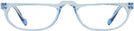 Rectangle Blissful Blue Better Half Single Vision Half Frame View #2