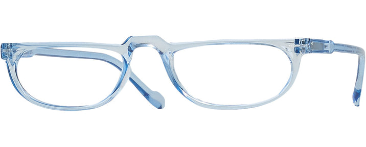 Rectangle Blissful Blue Better Half Single Vision Half Frame View #1