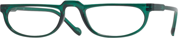Rectangle Greatful Green Better Half Single Vision Half Frame View #1