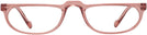 Rectangle Blushing Rose Better Half Single Vision Half Frame View #2