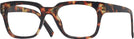 Square Matte Mahogany Tortoise Brooklyn Single Vision Full Frame View #1