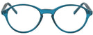 Round Blue Calvin Progressive No-Lines View #2