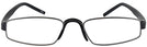 Rectangle Black/Steele Grey Fast Company Single Vision Half Frame View #2