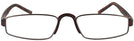 Rectangle Matte Tortoise/Brown Fast Company Single Vision Half Frame View #2