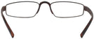 Rectangle Matte Tortoise/Brown Fast Company Single Vision Half Frame View #4