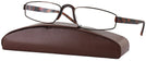 Rectangle Matte Tortoise/Brown Fast Company Single Vision Half Frame View #1
