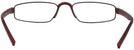 Rectangle Matte Wine / Black Fast Company Single Vision Half Frame View #4