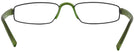 Rectangle Moss/Black Fast Company Single Vision Half Frame View #4