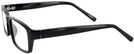Rectangle Black MBA Progressive No-Lines View #3