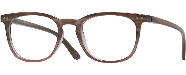 Square Striped Brown Muse Single Vision Full Frame View #1