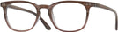 Square Striped Brown Muse Single Vision Full Frame View #1