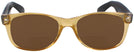 Wayfarer Amber/Black Rat Pack Bifocal Reading Sunglasses View #2