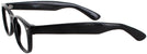 Wayfarer Shiny Black Rat Pack Single Vision Full Frame View #3