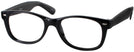Wayfarer Shiny Black Rat Pack Computer Style Progressive View #1