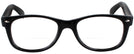 Wayfarer Shiny Black Rat Pack Bifocal View #2