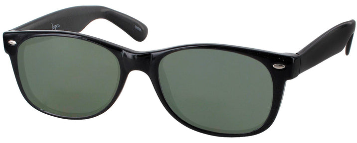 Wayfarer Shiny Black Rat Pack Progressive Reading Sunglasses View #1