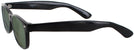 Wayfarer Shiny Black Rat Pack Bifocal Reading Sunglasses View #3