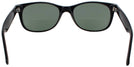 Wayfarer Shiny Black Rat Pack Bifocal Reading Sunglasses View #4