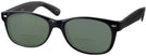 Wayfarer Shiny Black Rat Pack Bifocal Reading Sunglasses View #1